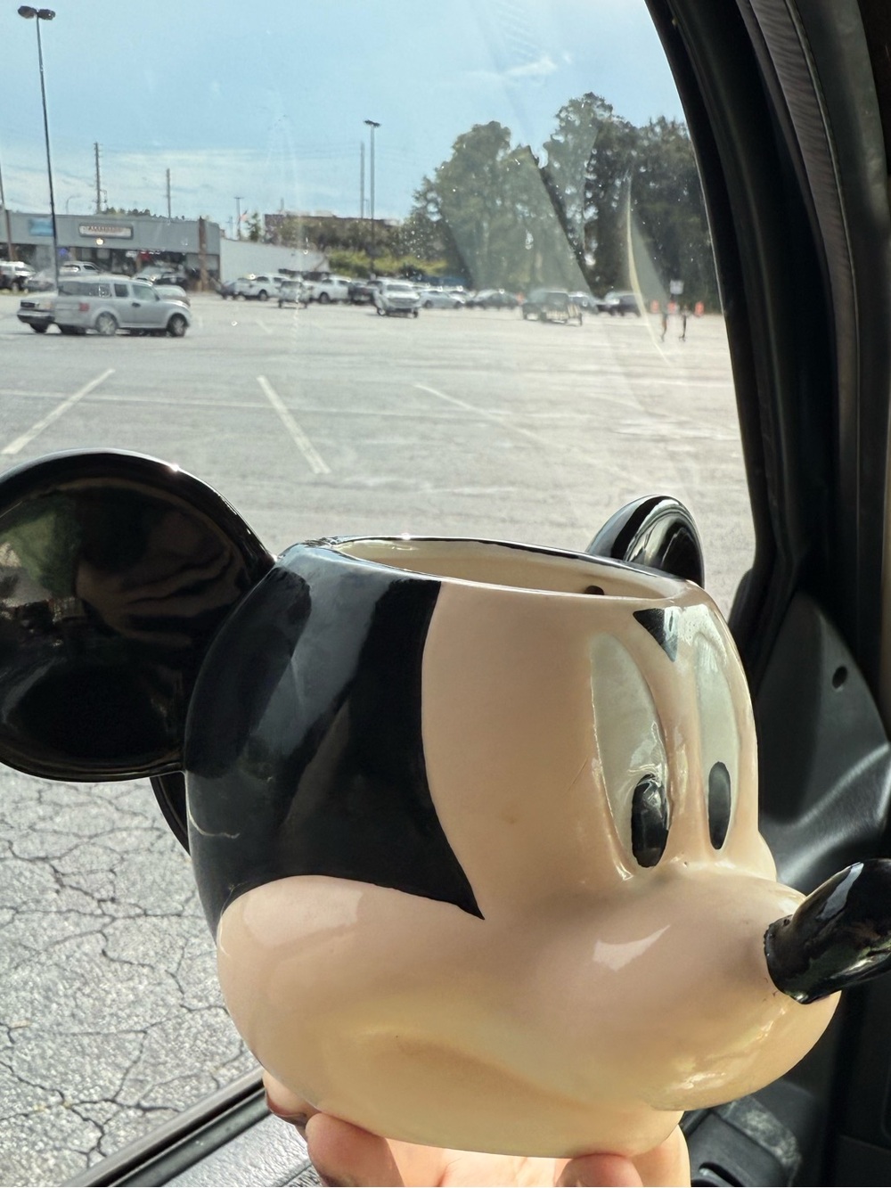 Disney Mickey Mouse Ceramic Head Mug - Black & Cream - Picture 3 of 10